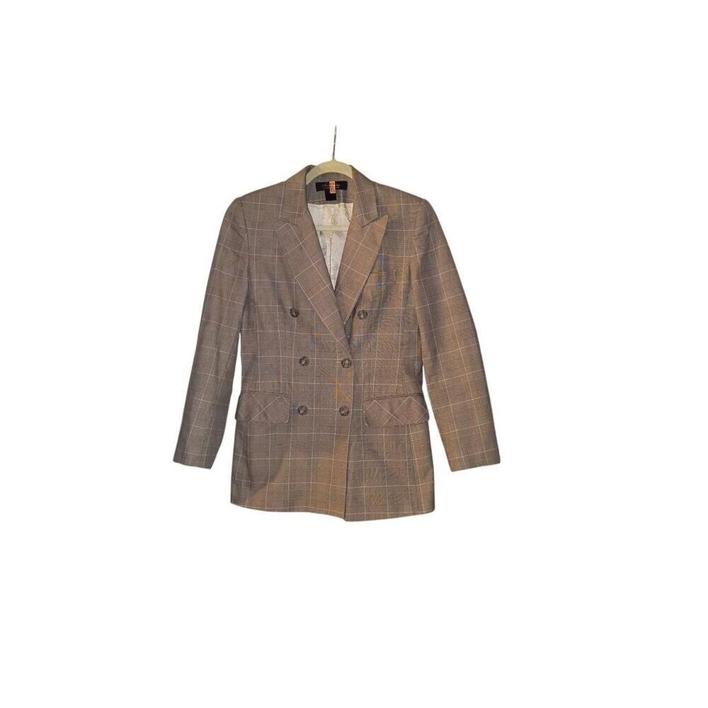 Brooks Brothers Vintage Gun Club Check Double Breasted Blazer - Size 4